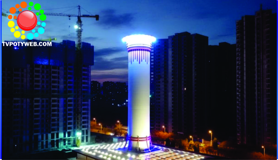 China ergue torre de 100 metros em Xi’an, maior purificador de ar do mundo!